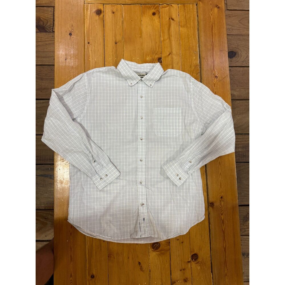 Men's Tom Beckbe Monroe Poplin Button Down Shirt Smokey Blue XL